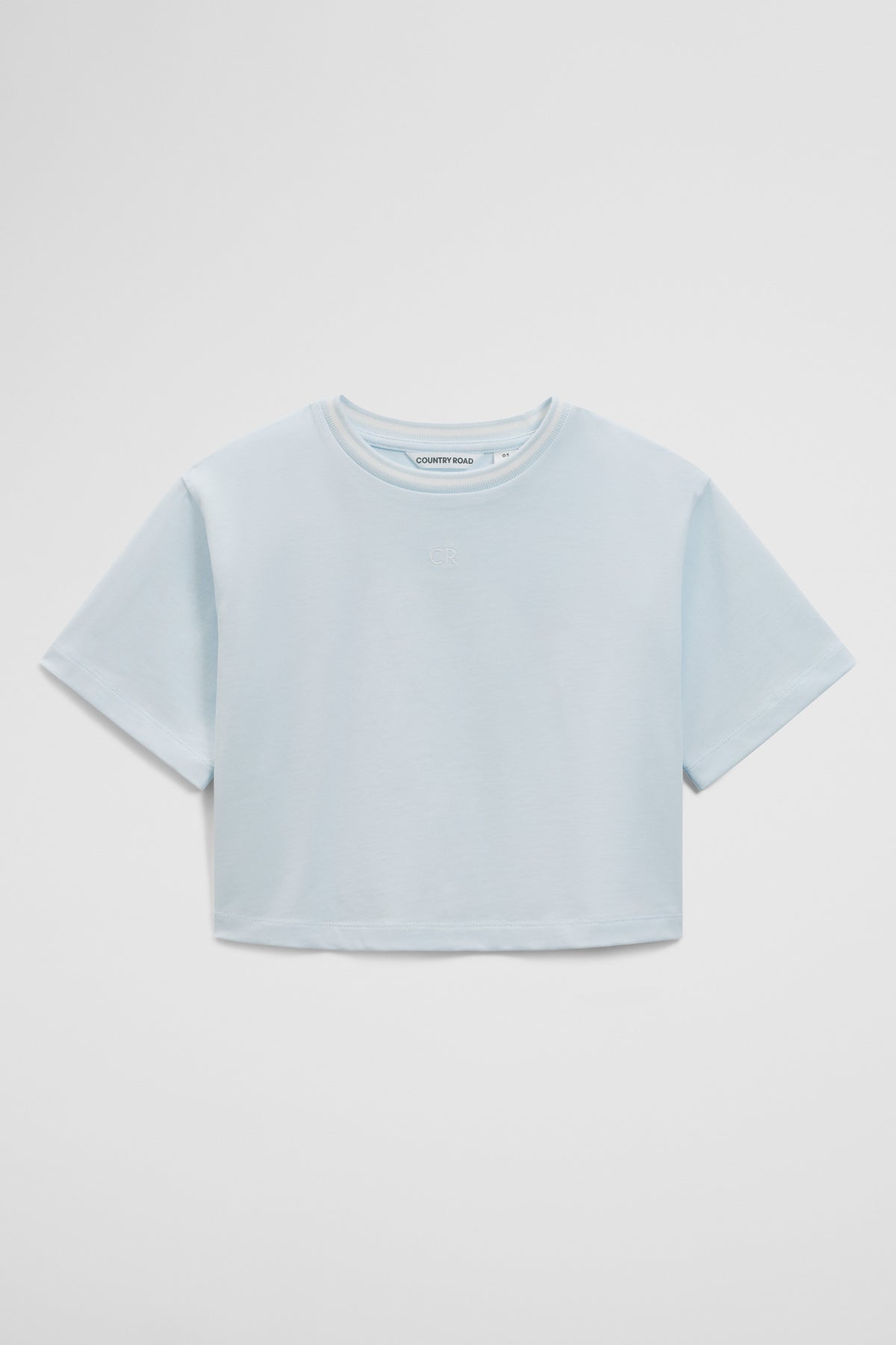 Australian Cotton Short Sleeve Crop Boxy T-Shirt