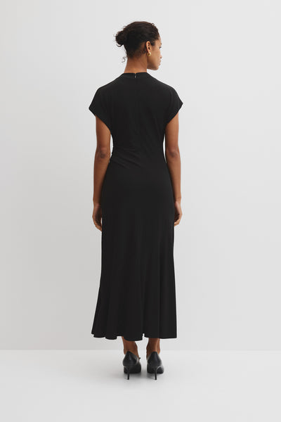Drape Neck Dress