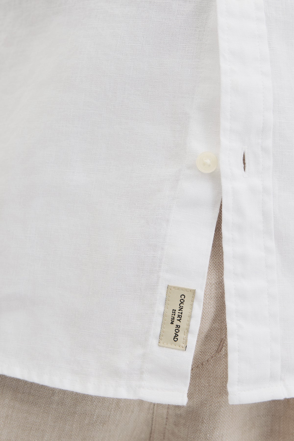 Regular Fit Long Sleeve Linen Shirt