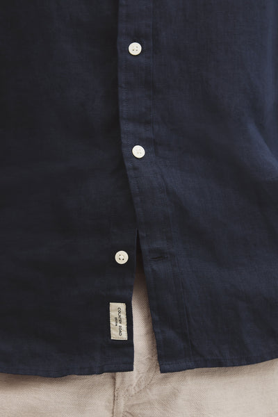 Regular Fit Short Sleeve Linen Shirt