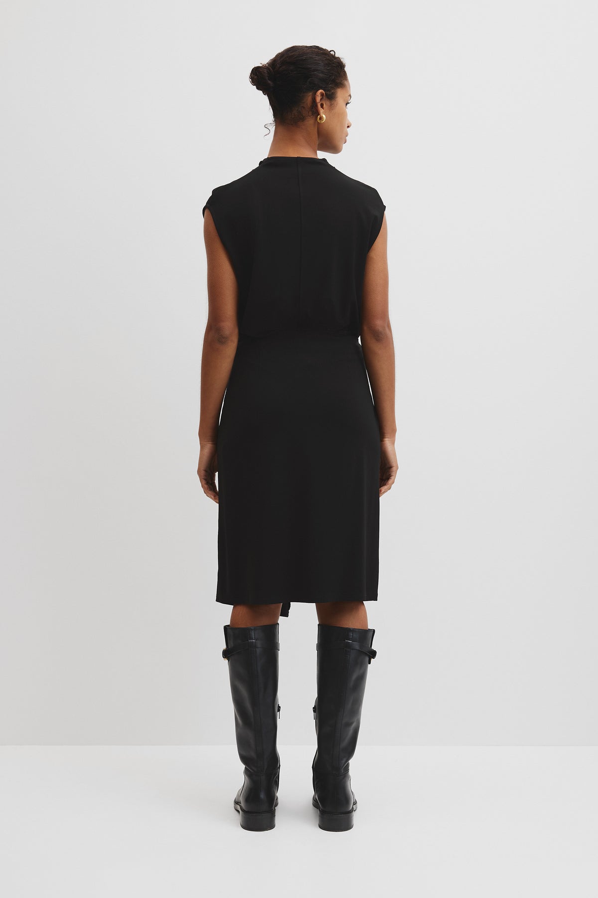 Twist Crepe Skirt