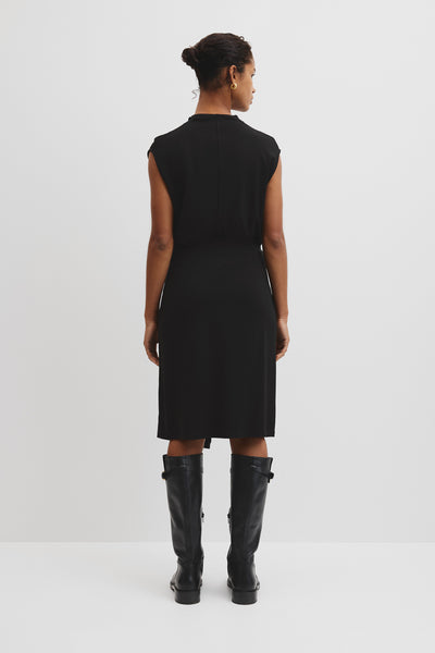 Twist Crepe Skirt