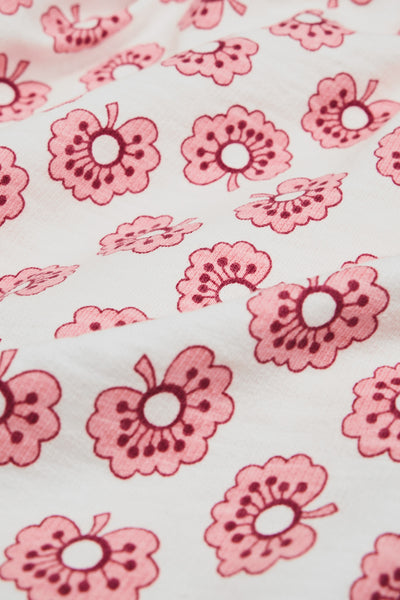 Short Sleeve Printed Overall Set