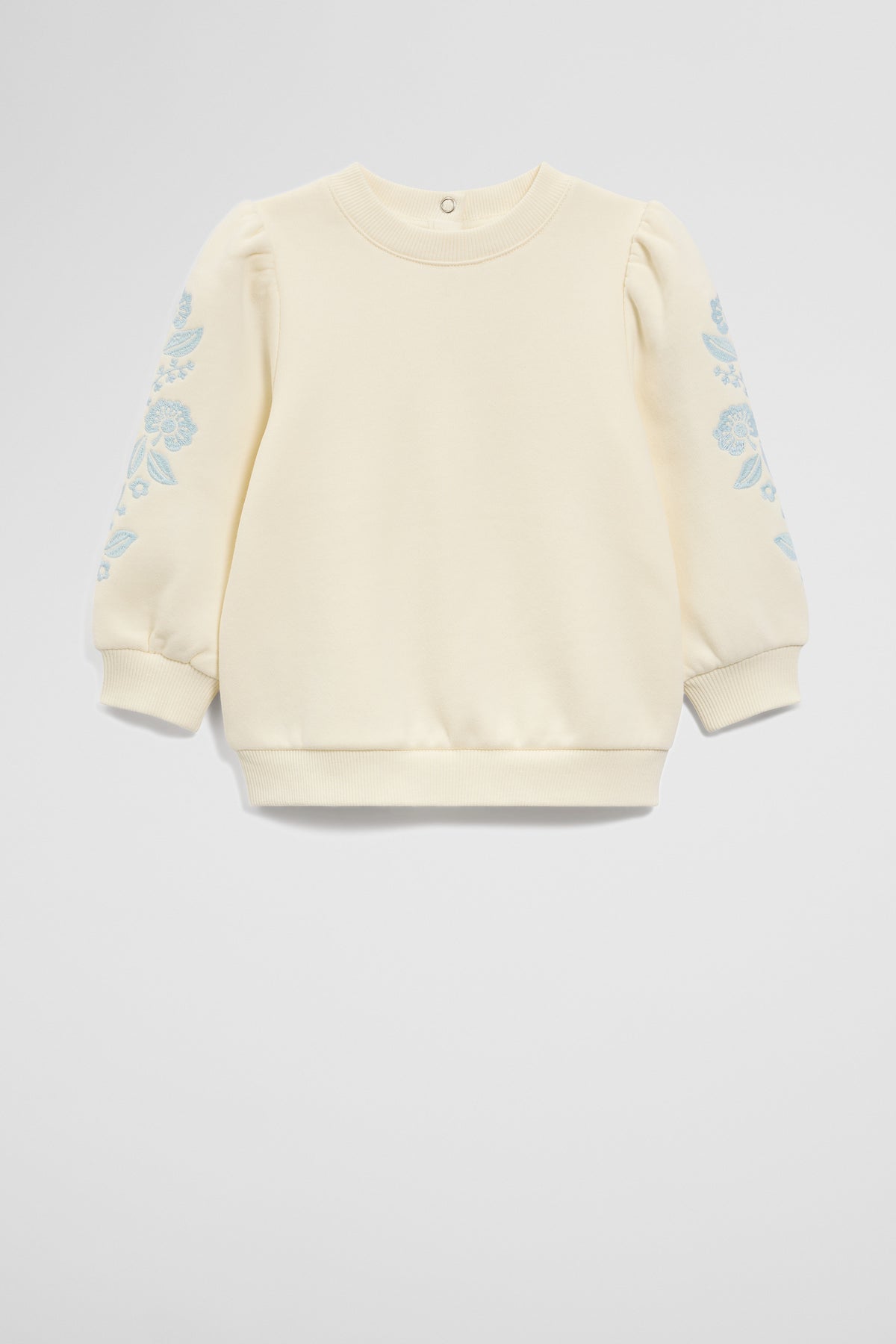 Australian Cotton Embroidered Sleeve Sweat