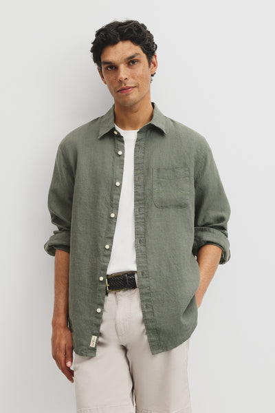 Regular Fit Linen Shirt