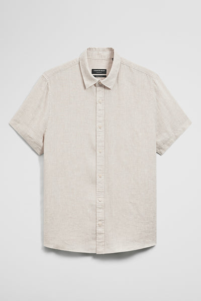 Regular Fit Short Sleeve Linen Shirt