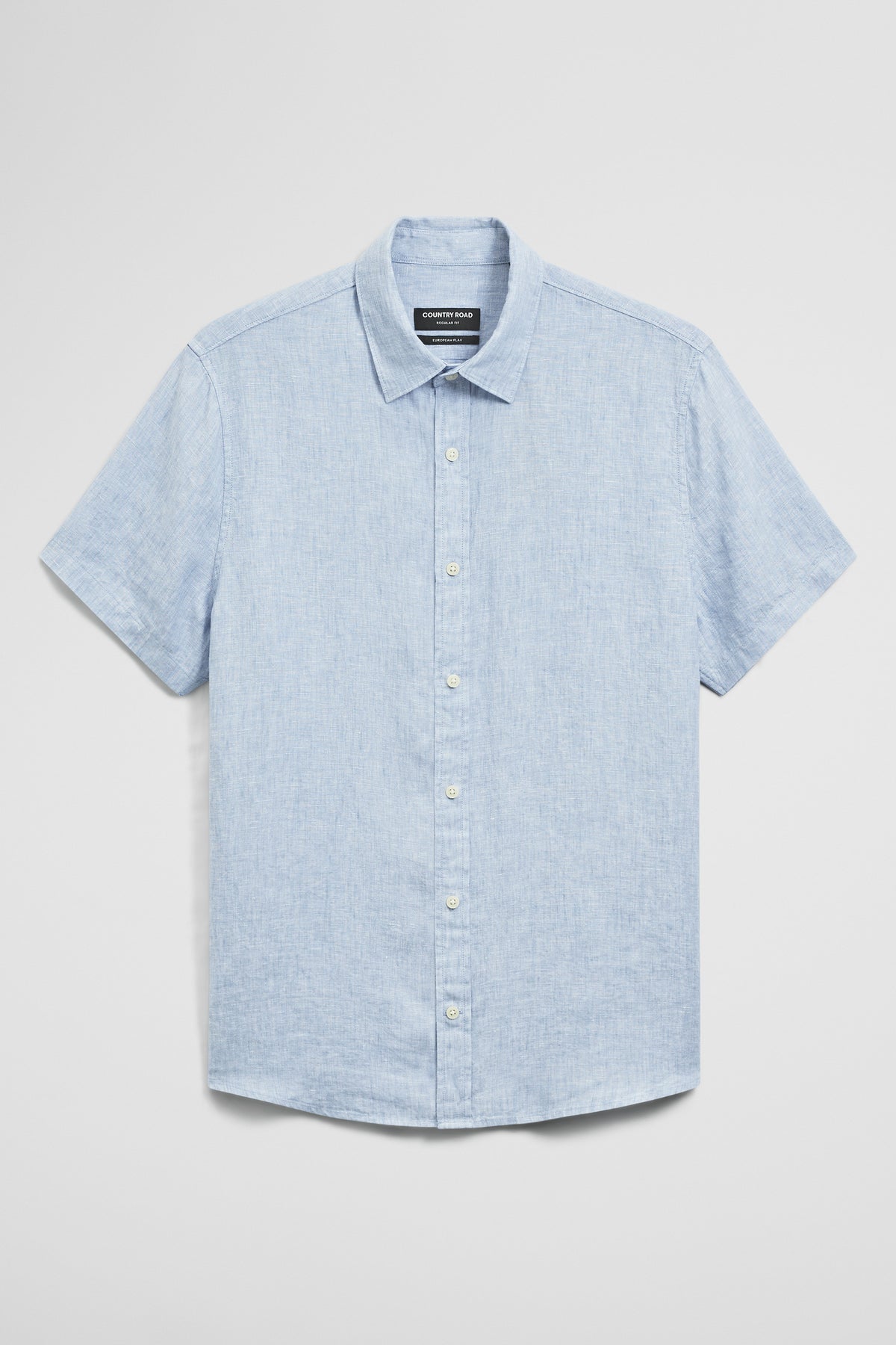 Regular Fit Short Sleeve Linen Shirt