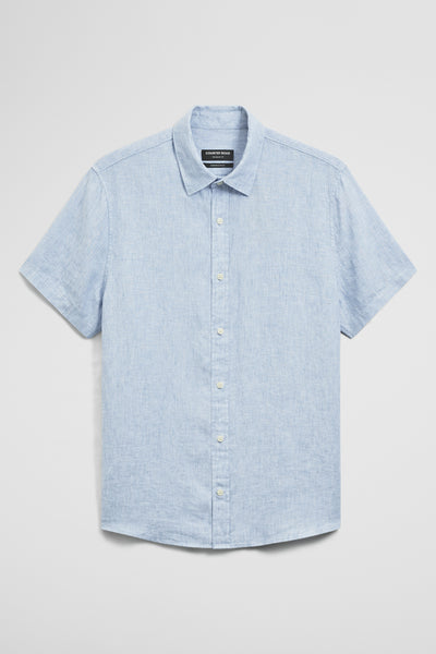 Regular Fit Short Sleeve Linen Shirt