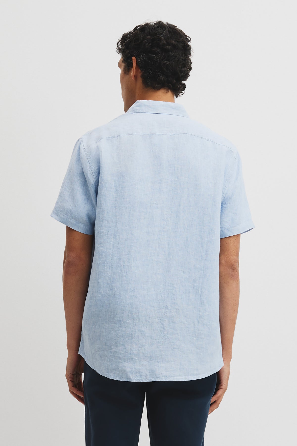 Regular Fit Short Sleeve Linen Shirt