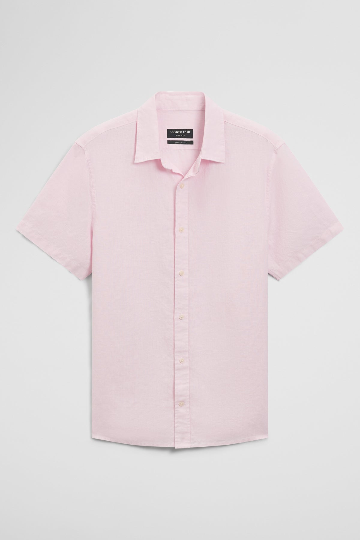 Regular Fit Short Sleeve Linen Shirt