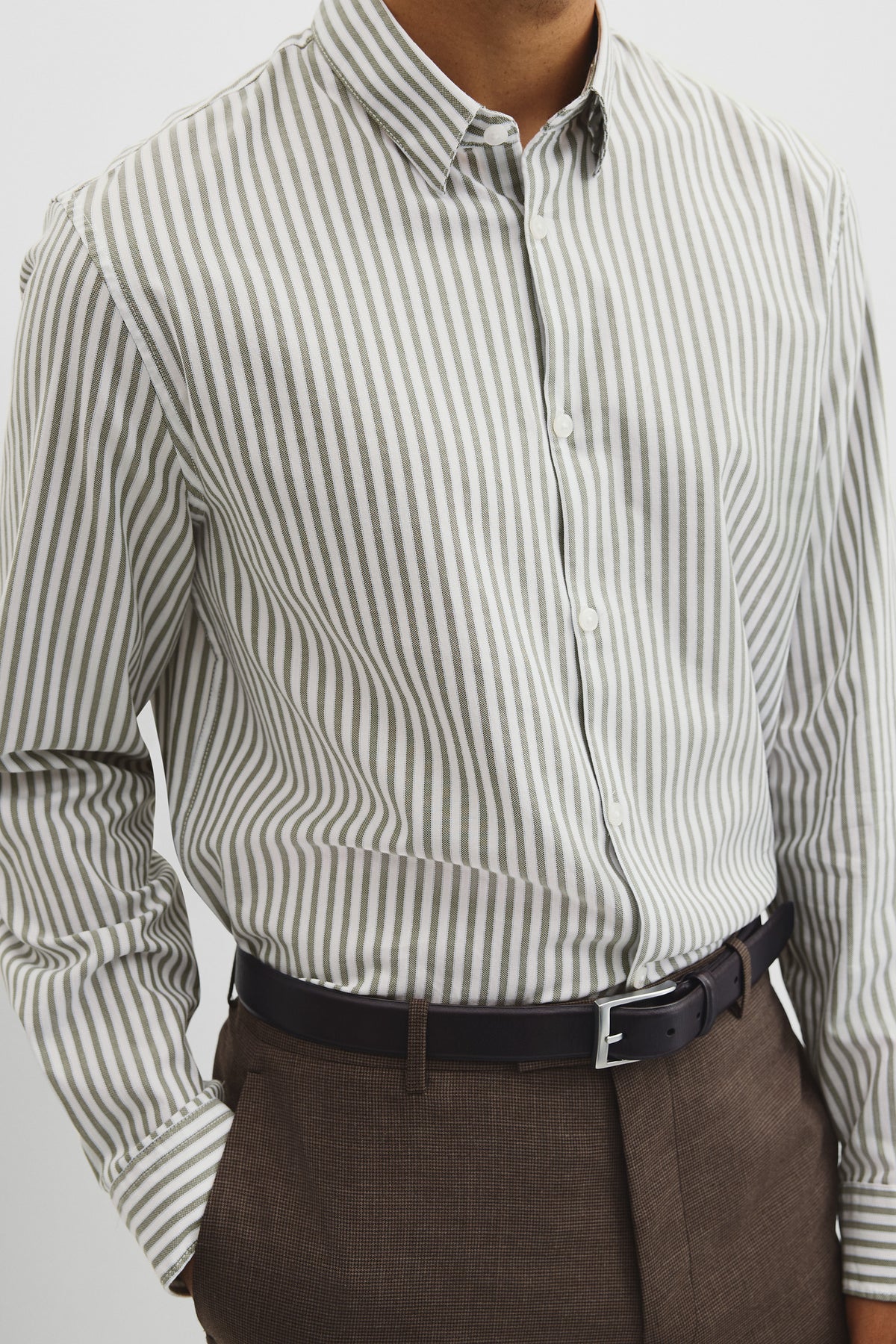 Slim Fit Cotton Stripe Shirt