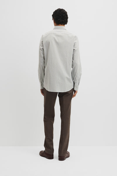 Slim Fit Cotton Stripe Shirt