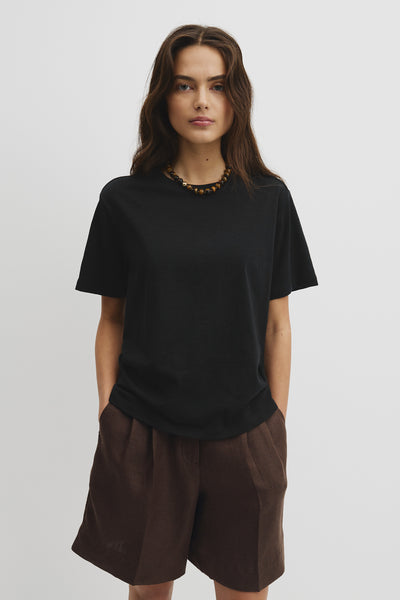Textured Short Sleeve Slub T-Shirt