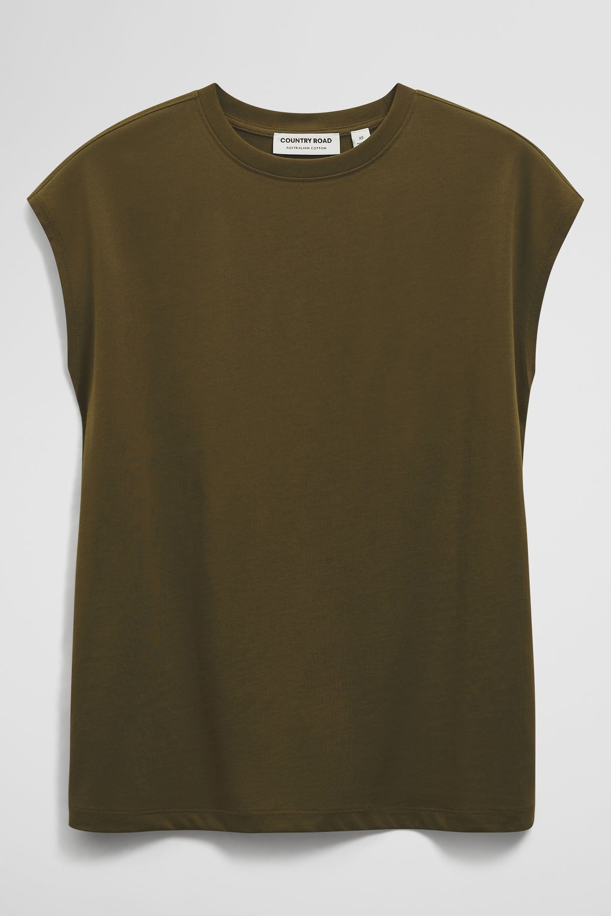 Australian Cotton Relaxed Crew Tank