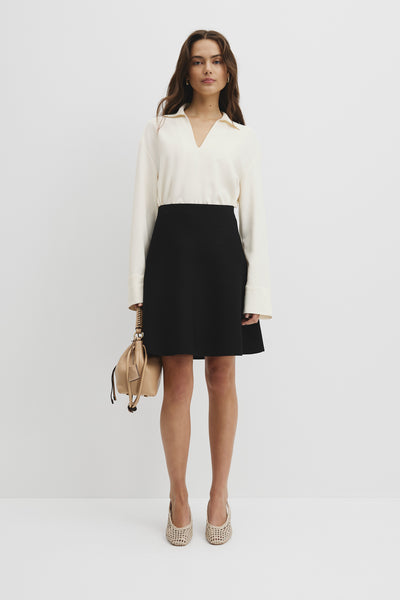 Compact Knit Mini Skirt