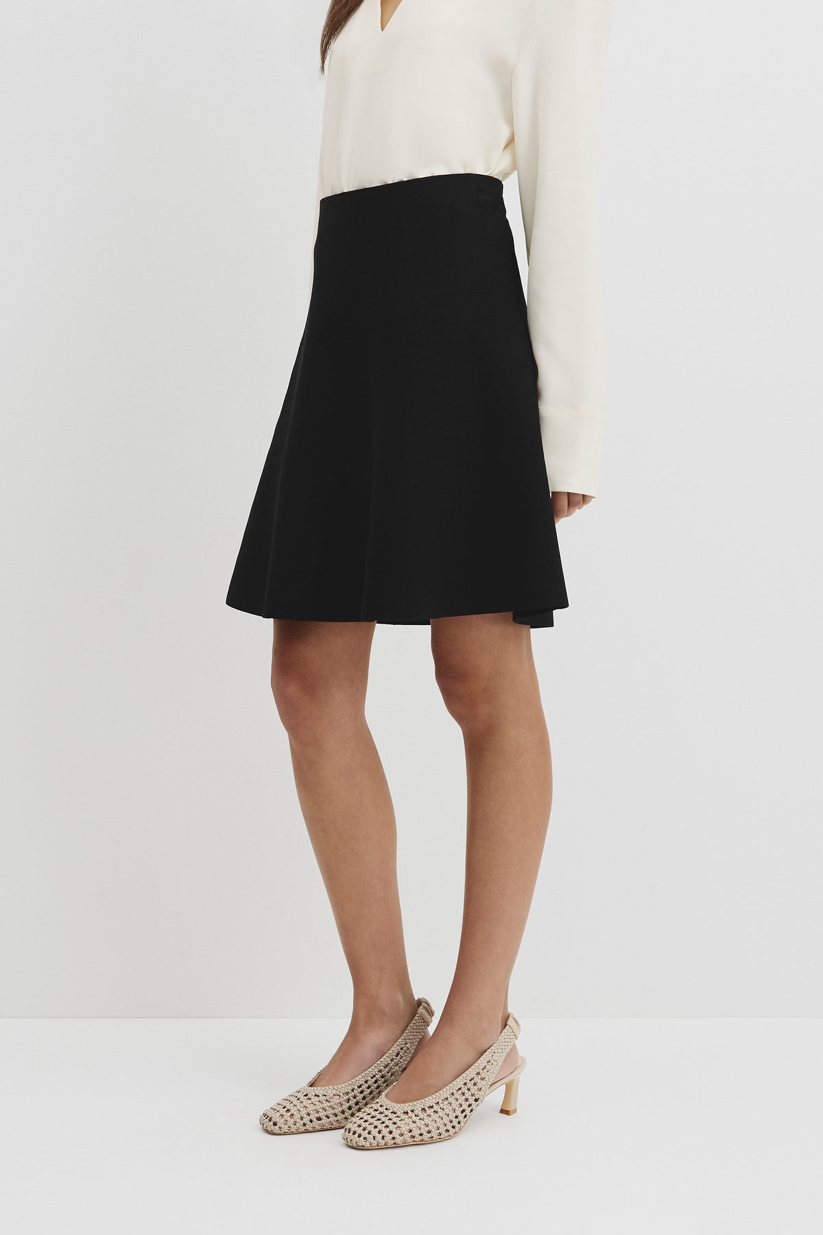 Compact Knit Mini Skirt