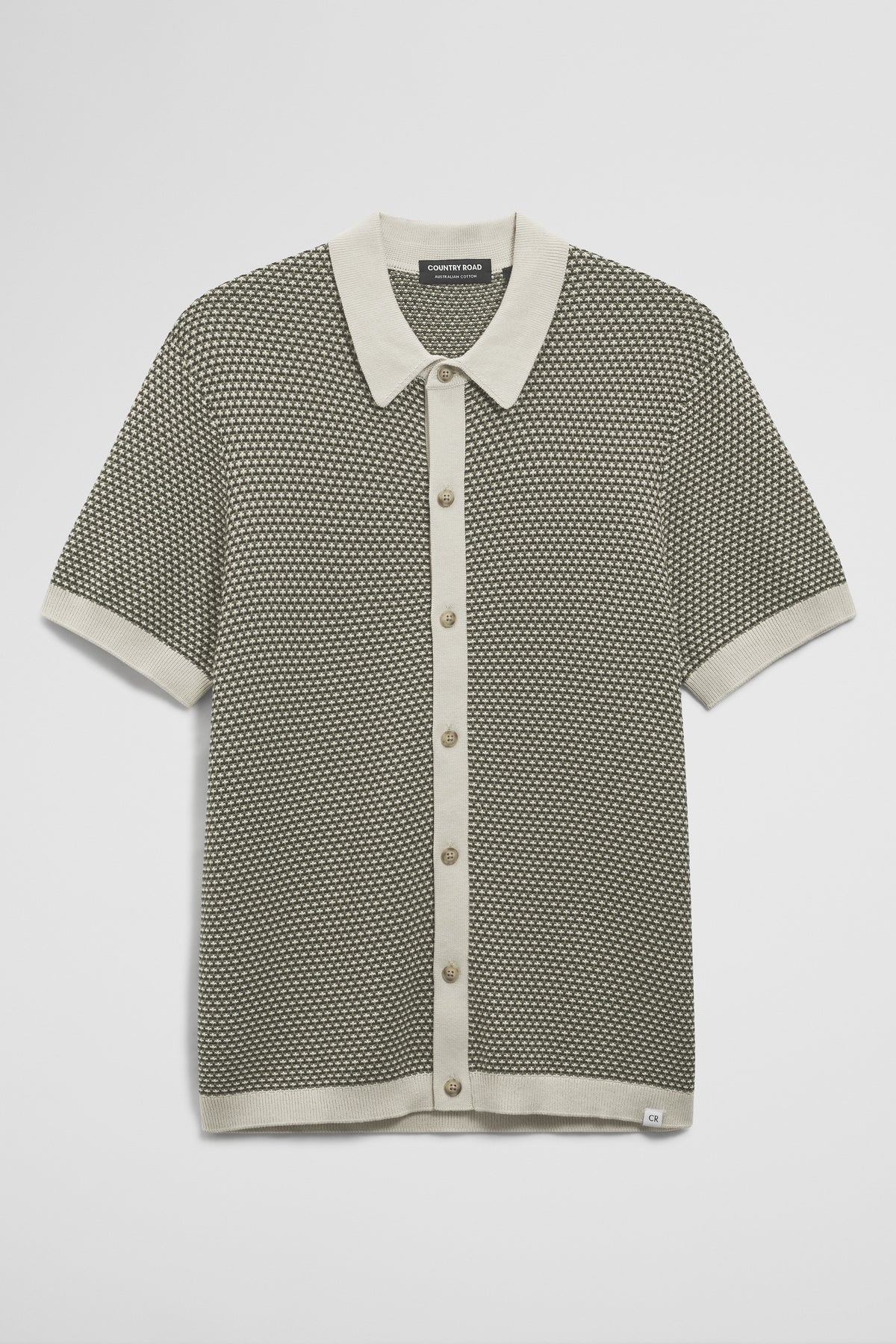 Australian Cotton Jacquard Knit Shirt