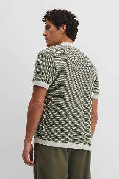 Australian Cotton Jacquard Knit Shirt