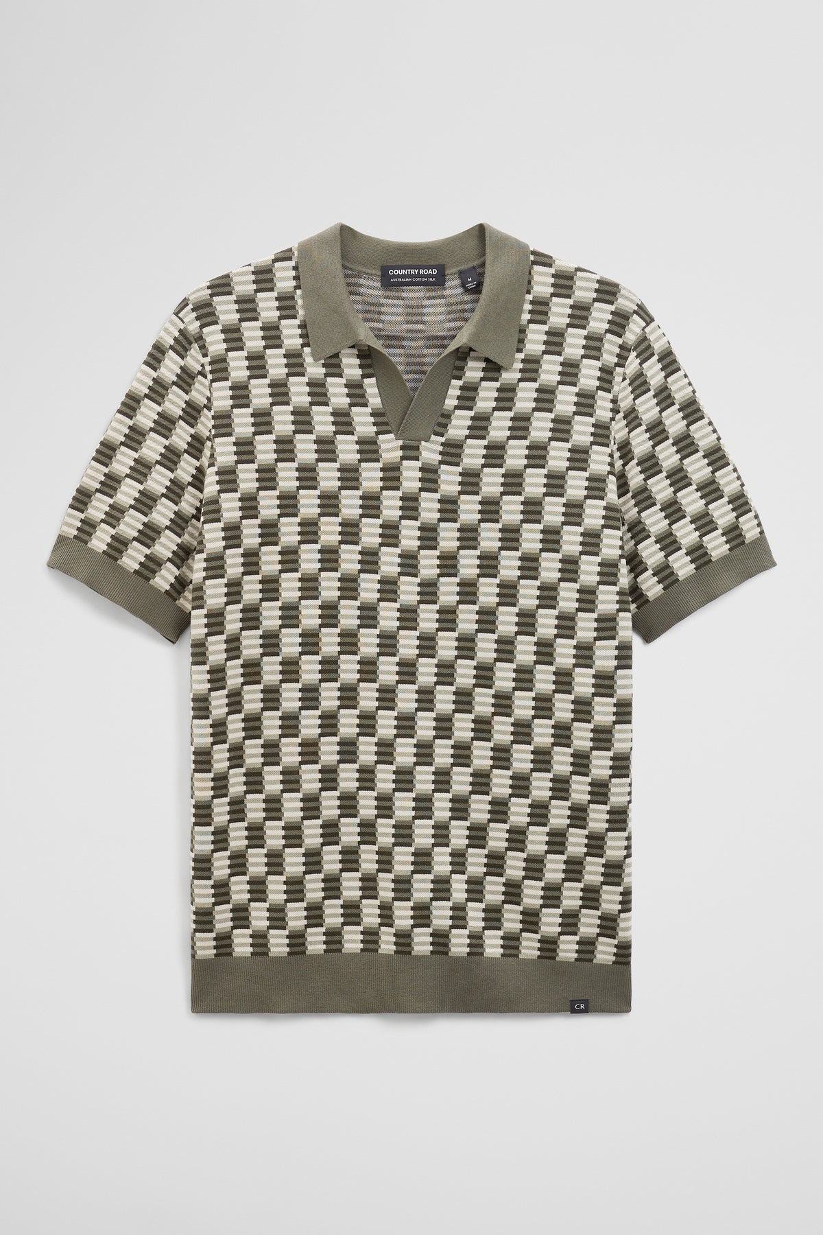 Australian Cotton Silk Jacquard Trophy Polo