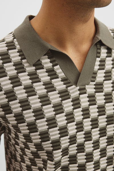 Australian Cotton Silk Jacquard Trophy Polo