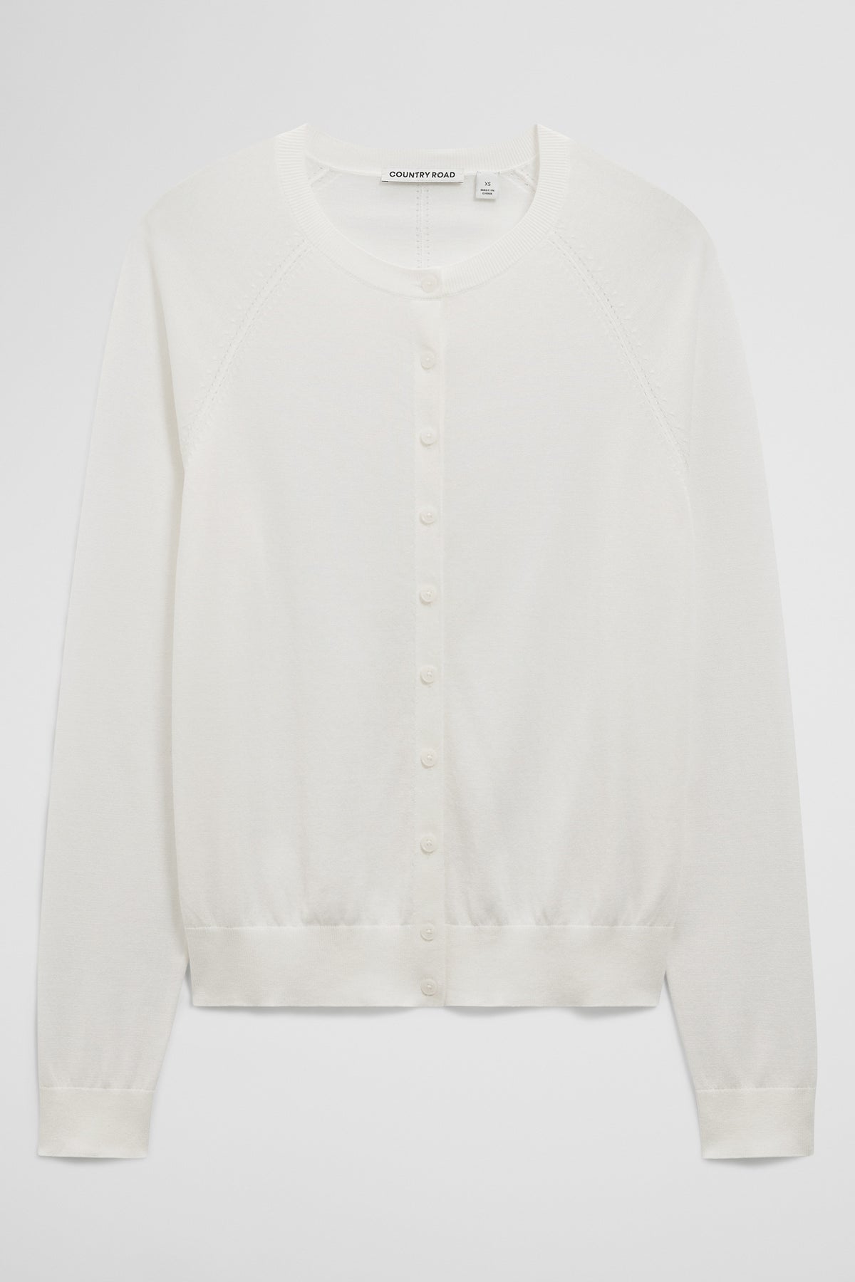 Pointelle Detail Cardigan