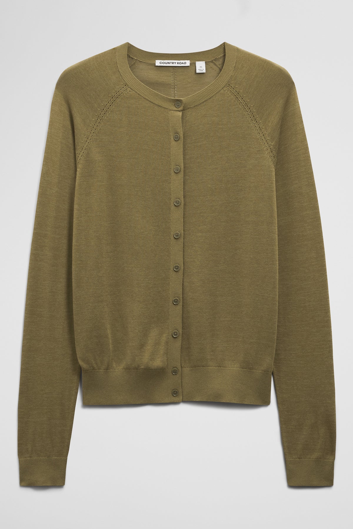 Pointelle Detail Cardigan