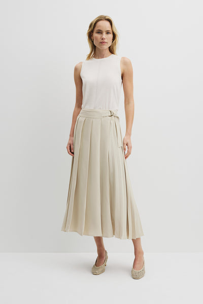 Pointelle Detail Neck Tank