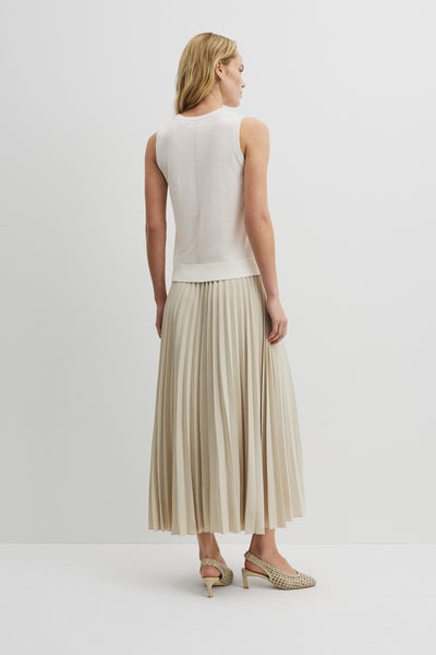 Pointelle Detail Neck Tank