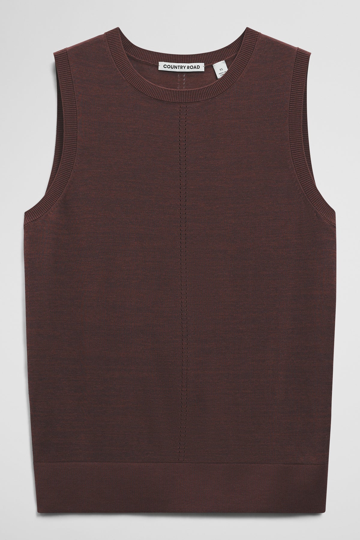 Pointelle Detail Neck Tank