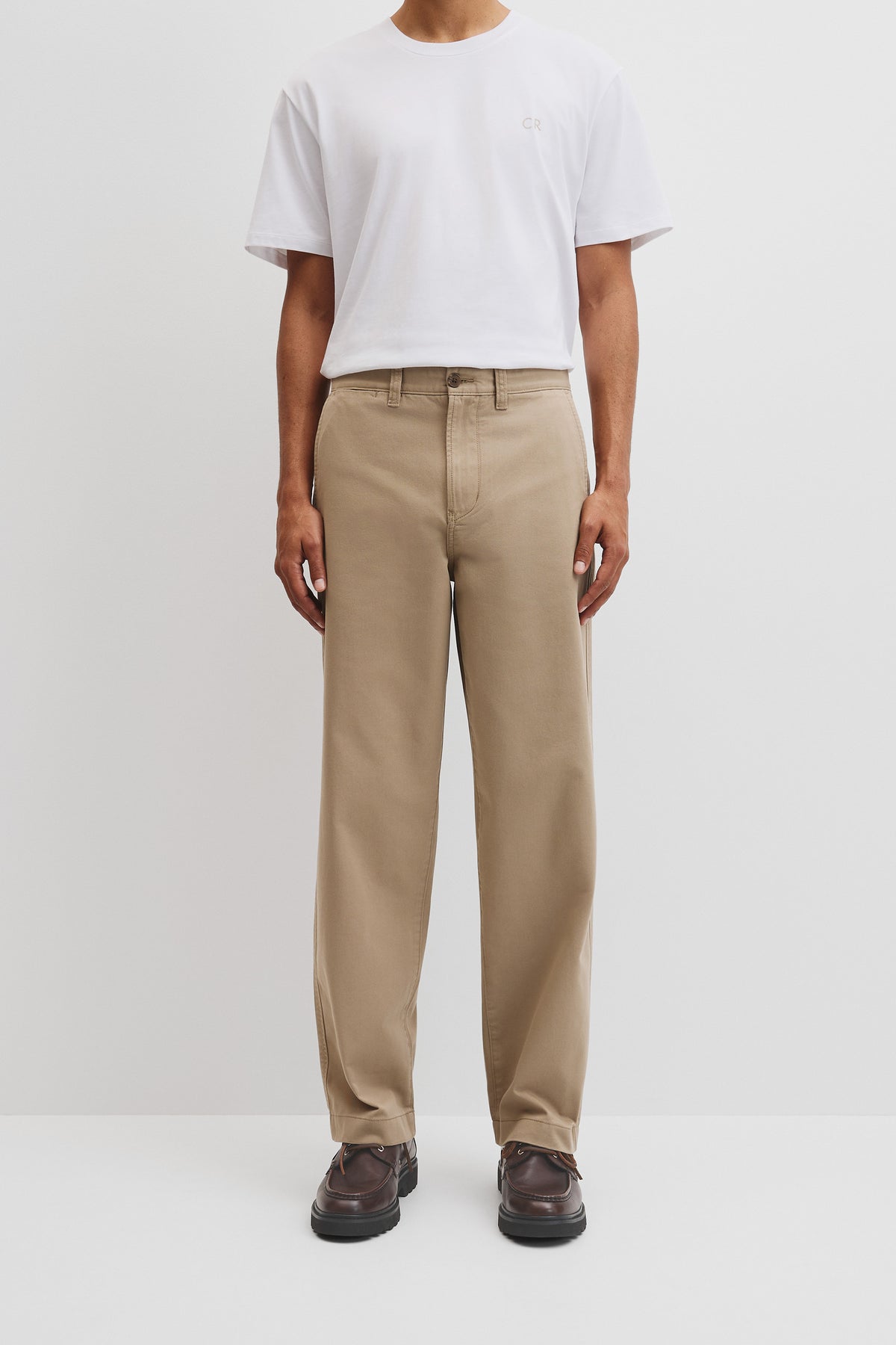 Relaxed Fit Cotton Twill Chino