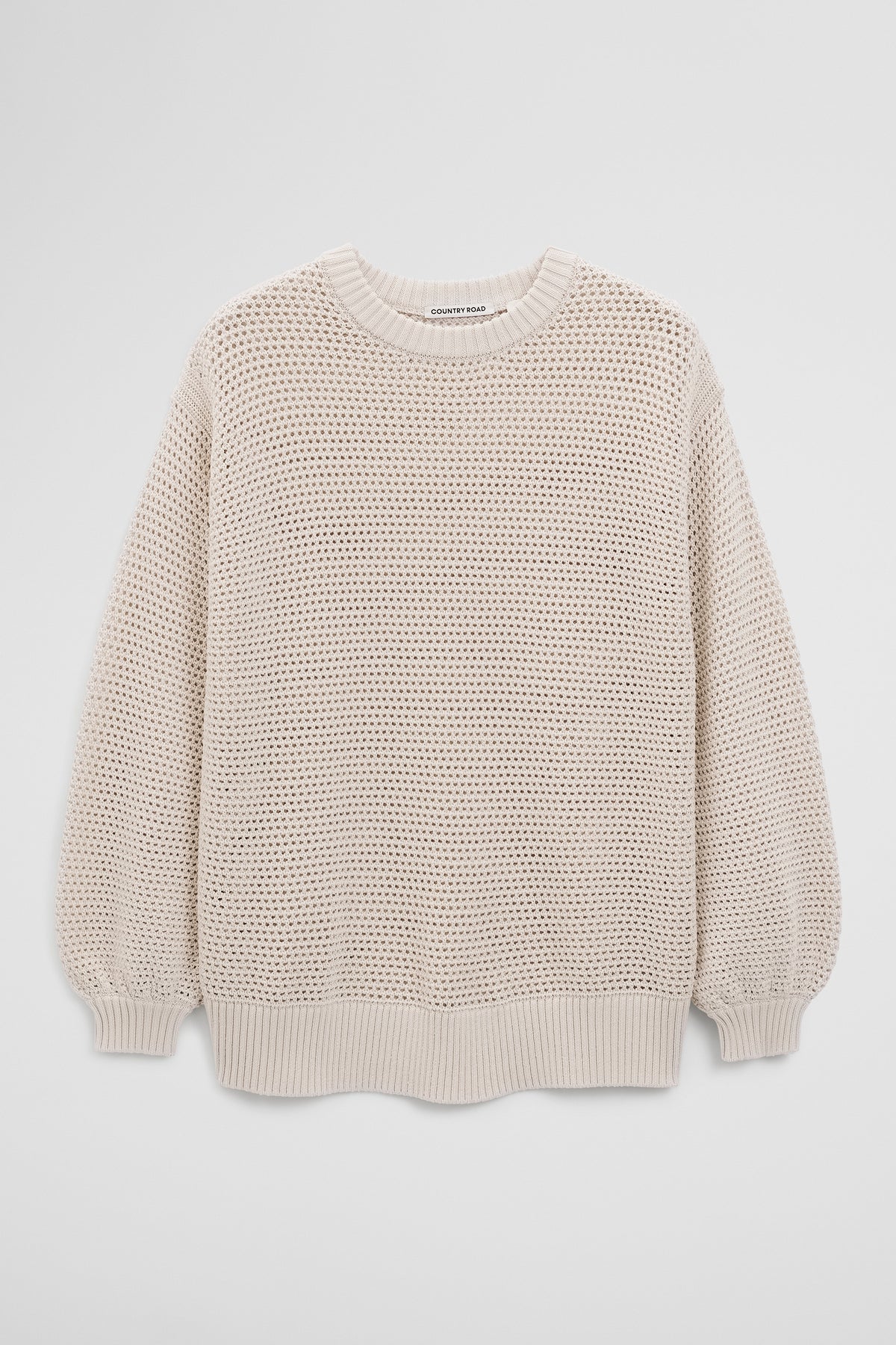 Longsleeve Relaxed Crochet Knit