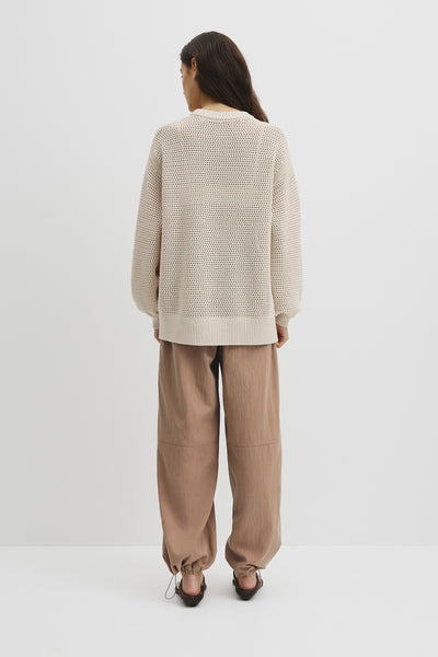 Longsleeve Relaxed Crochet Knit