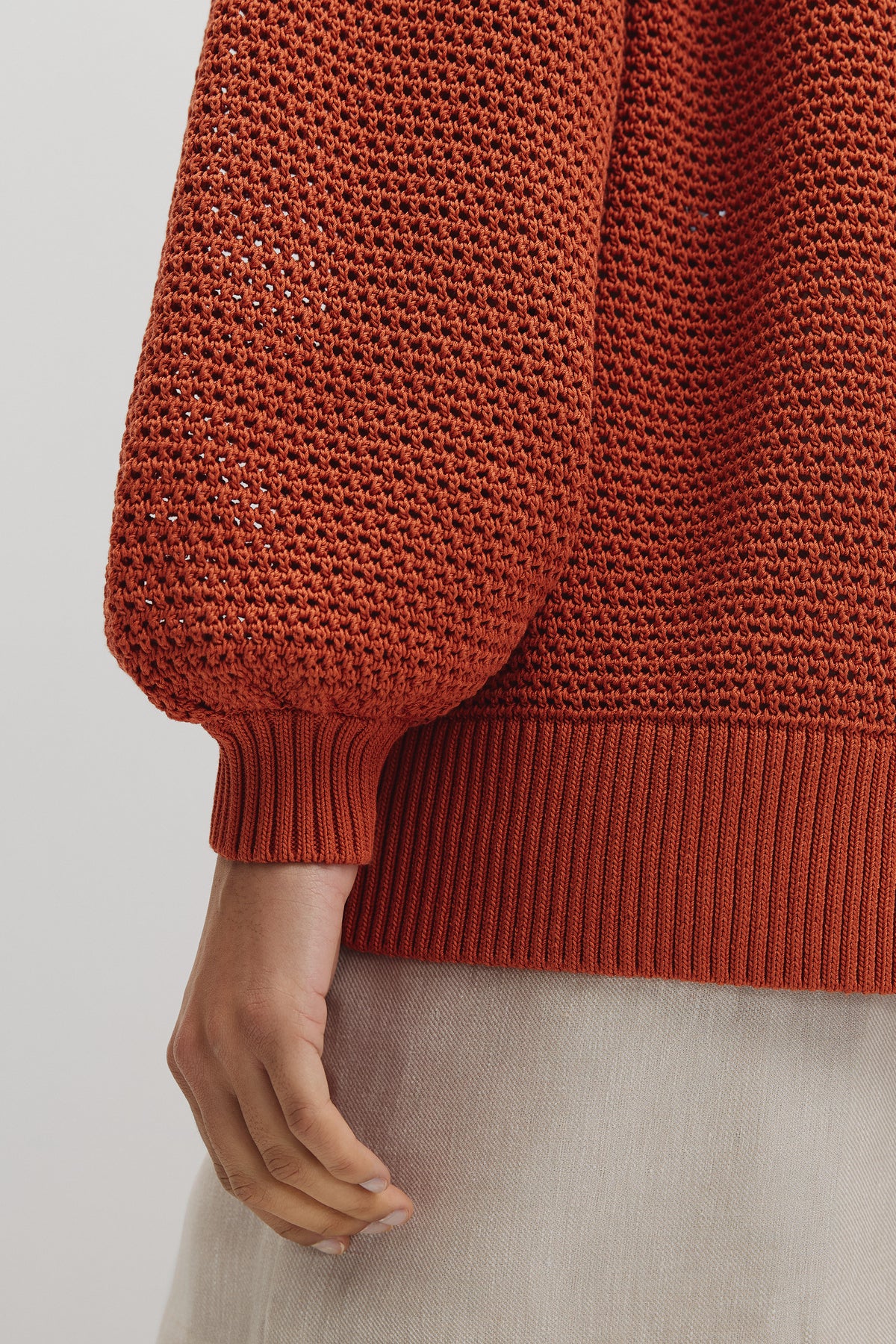 Longsleeve Relaxed Crochet Knit