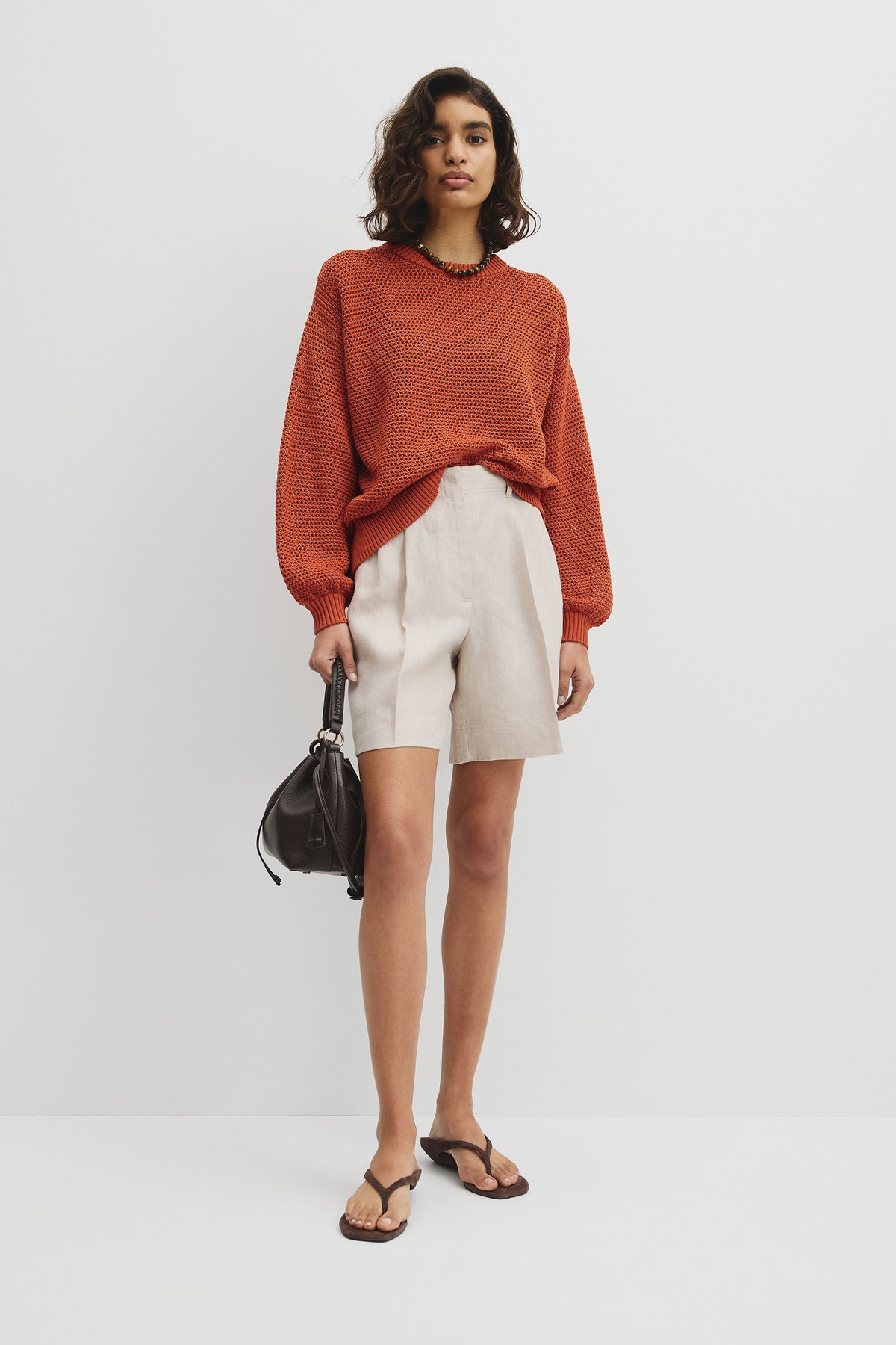 Longsleeve Relaxed Crochet Knit