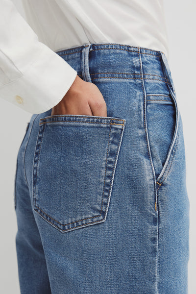 Refined High Rise Wide Leg Jean