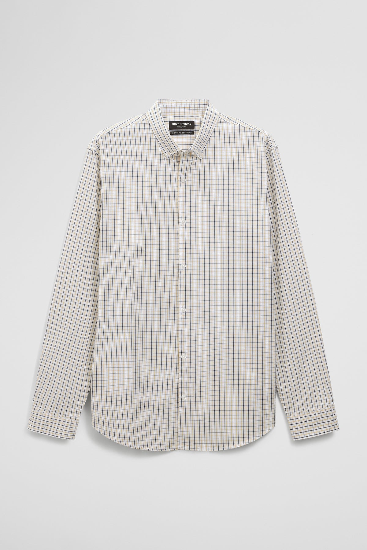 Regular Fit Cotton Grid Shirt