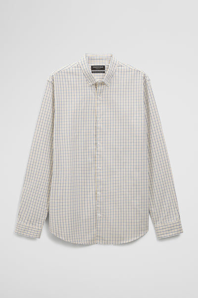 Regular Fit Cotton Grid Shirt