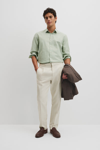 Slim Cut & Sew Stripe Shirt