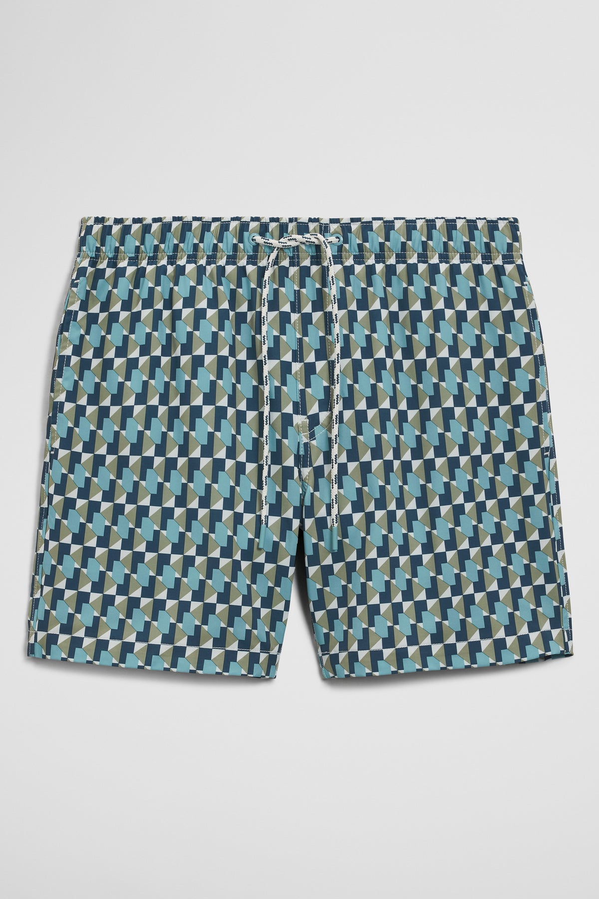 Recycled Polyester Geometric Print Swimsuit