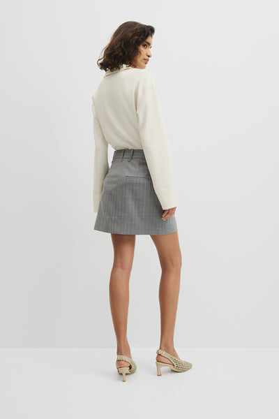 Pinstripe Mini Skirt