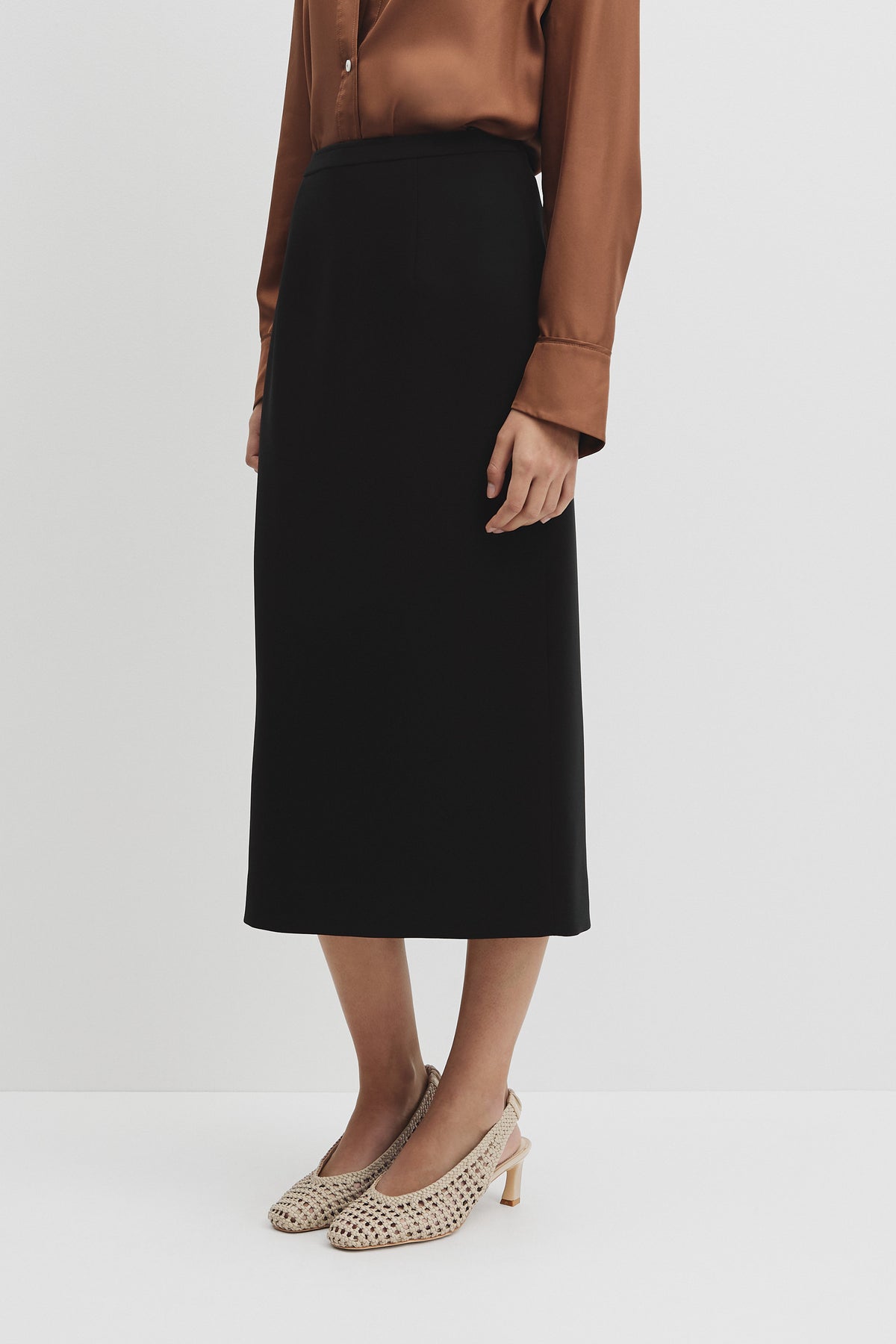 Zip Pencil Skirt