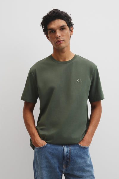 Short Sleeve Australian Cotton Country Road Modern Logo T-Shirt
