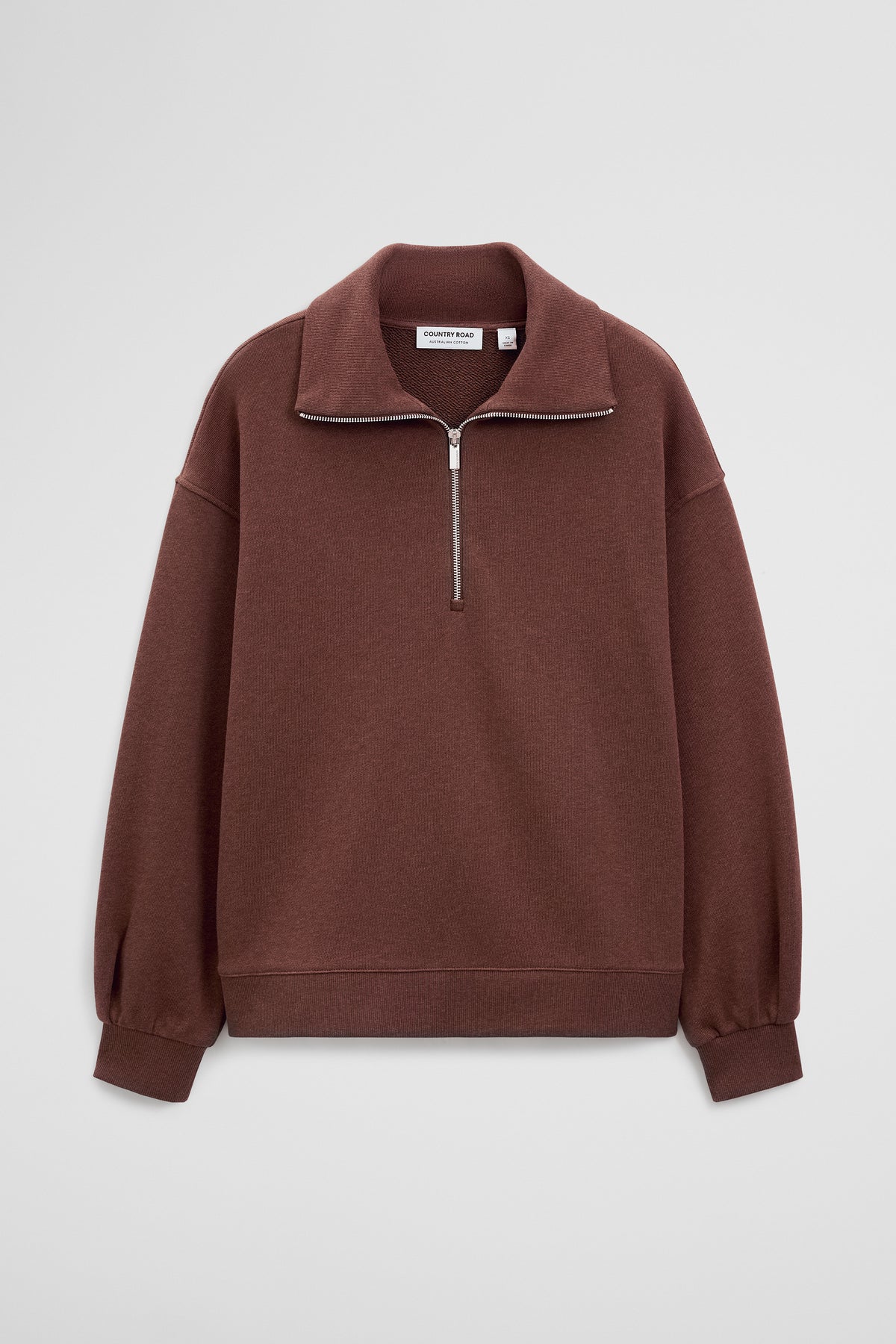 Australian Cotton Funnel Neck Sweat