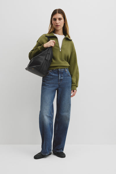 Australian Cotton Funnel Neck Sweat