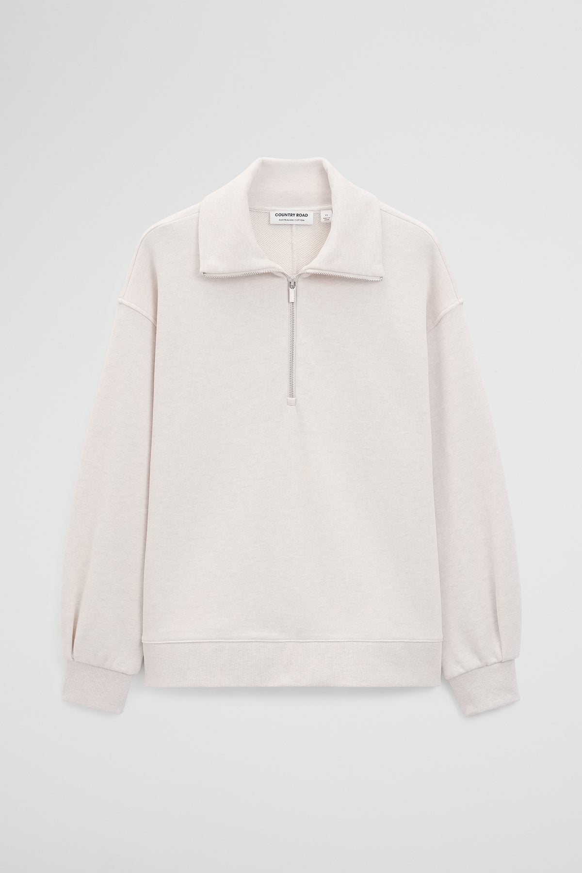 Australian Cotton Funnel Neck Sweat