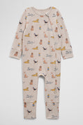 Organically Grown Cotton Jersey Print Jumpsuit
