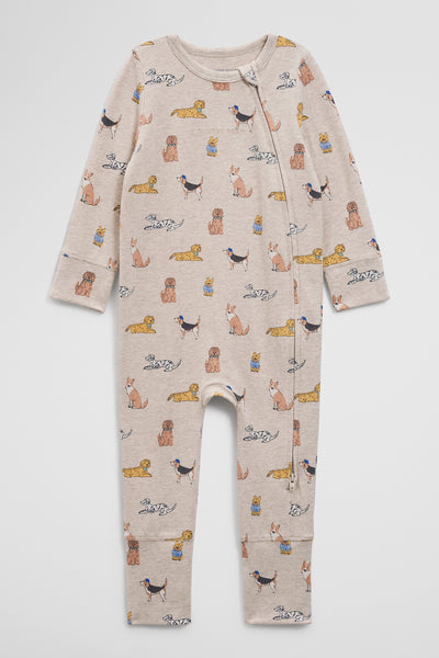 Organically Grown Cotton Jersey Print Jumpsuit