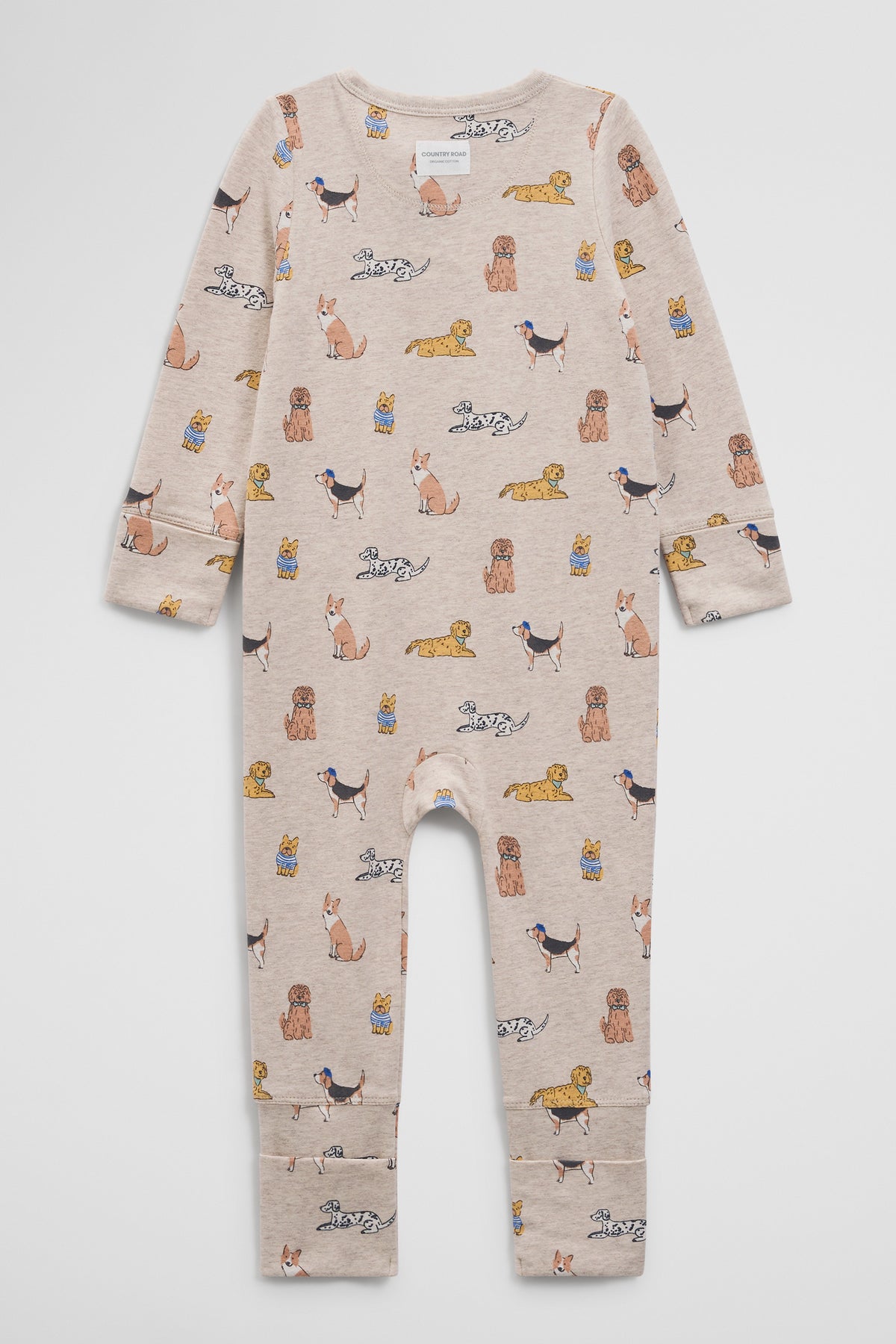 Organically Grown Cotton Jersey Print Jumpsuit