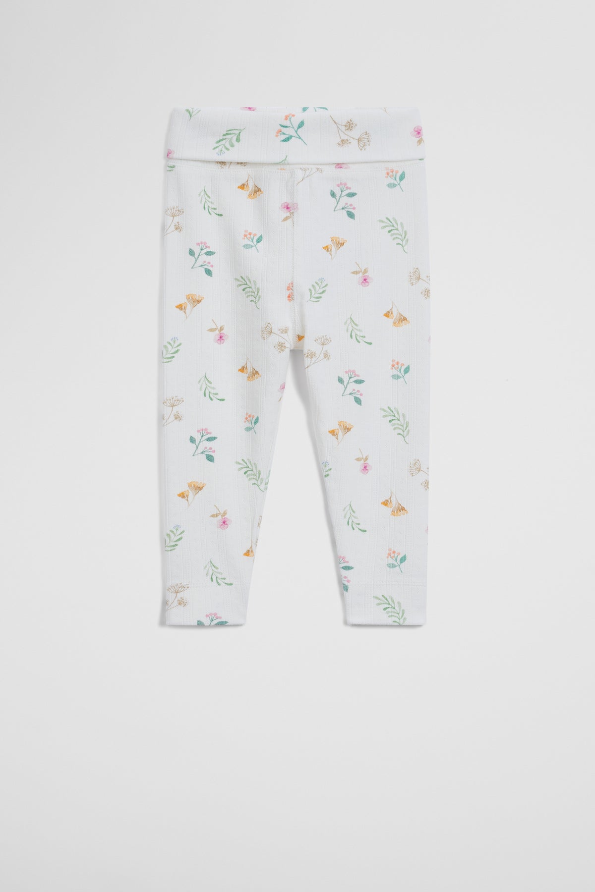 Organically Grown Cotton Blend Pointelle Pull On Pant