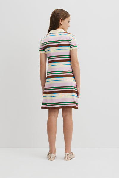 Short Sleeve Collar Polo Dress